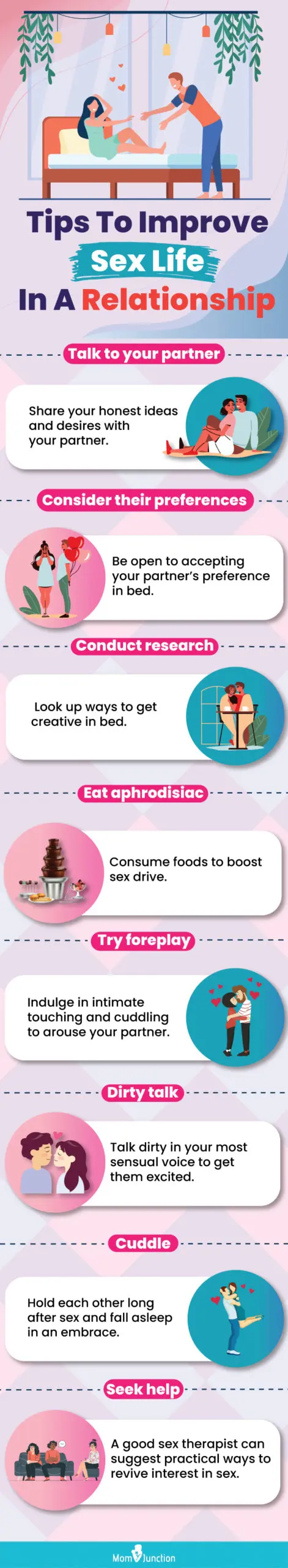 tips to improve sex life in a relationship (infographic)