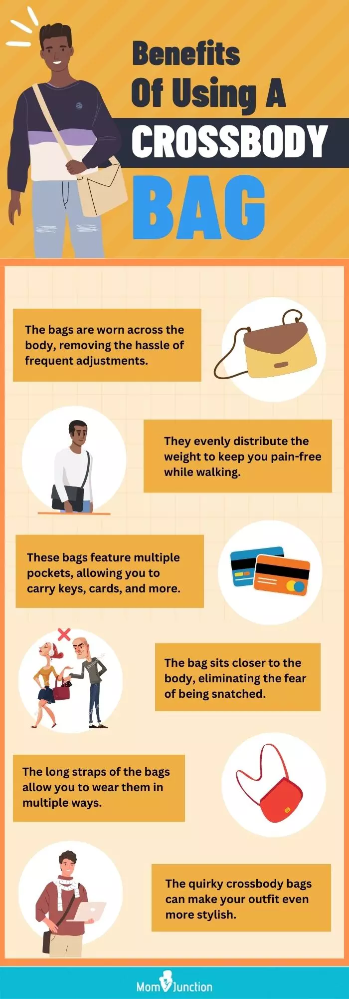 Benefits Of Using A Crossbody Bag (infographic)