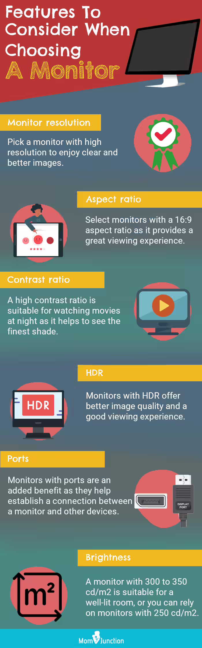 Features To Consider When Choosing A Monitor (Infographic)