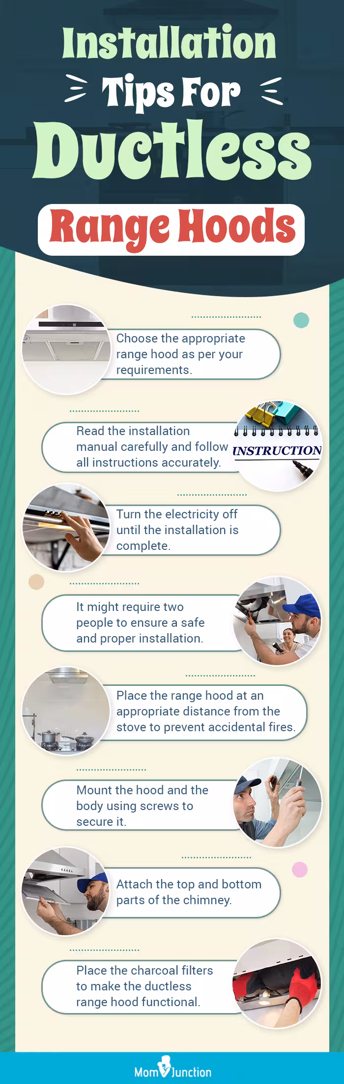 Installation Tips For Ductless Range Hoods (infographic)