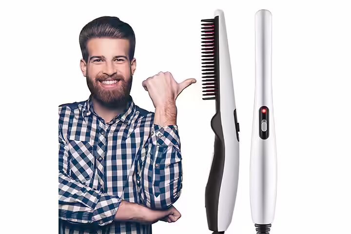 Ionic Hair Straightener Heating Irons Brush