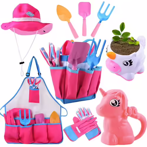 JOYIN Play Act Unicorn Kids Gardening Tool Set