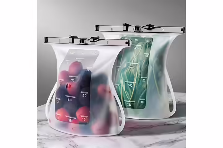 Jomarto Reusable Silicone Food Storage Bags