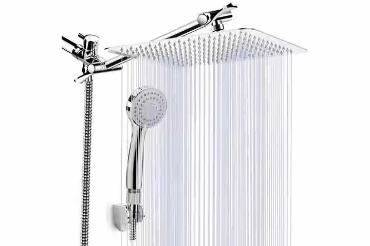 KAQINU Luxury Rainfall Shower Head Combo
