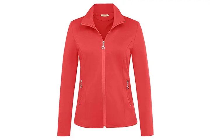 Kate Kasin Women's Stand Collar Sport Jacket