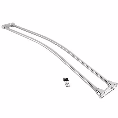 Kingston Brass Adjustable Double Curved Shower Curtain Rod