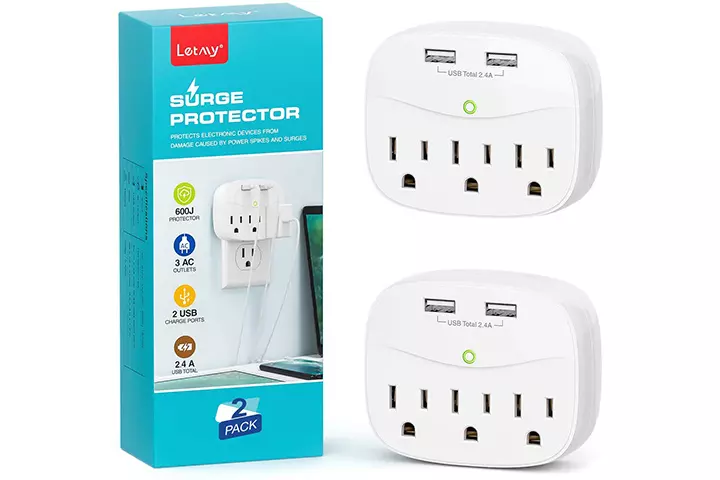 LETMY USB Wall Charger And Outlet Extender