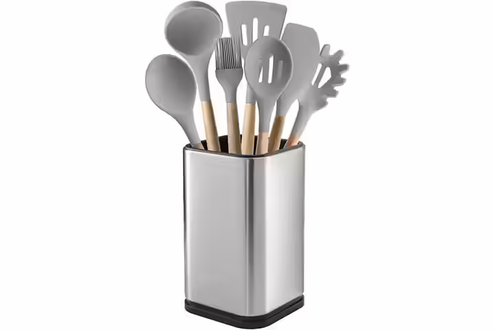 Laxinis World Stainless Steel Kitchen Utensil Holder
