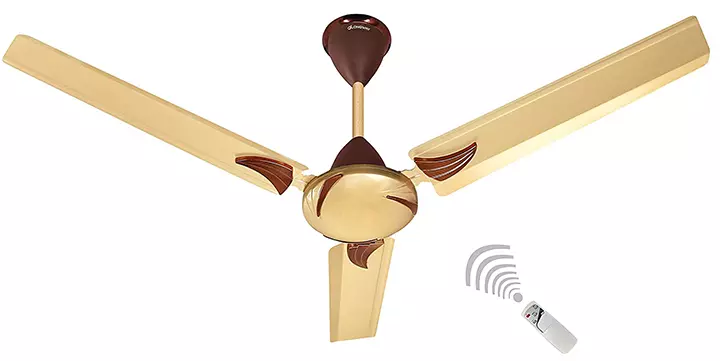 Longway Creta Golden Remote Controlled Ceiling fan