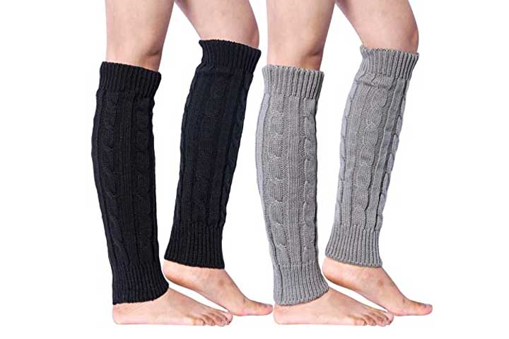 Loritta Long Knit Leg Warmers For Women