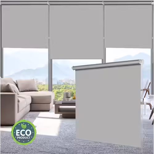 Luckup 100% Blackout Fabric Roller Shades Blind