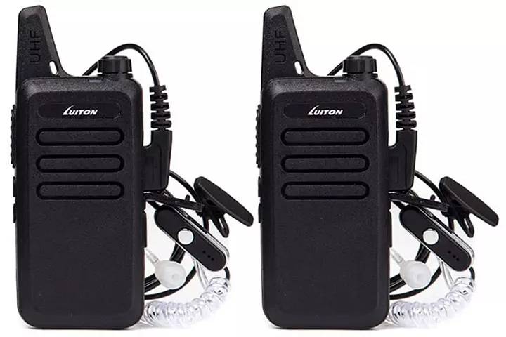 Luiton Mini Walkie Talkies with Earpiece