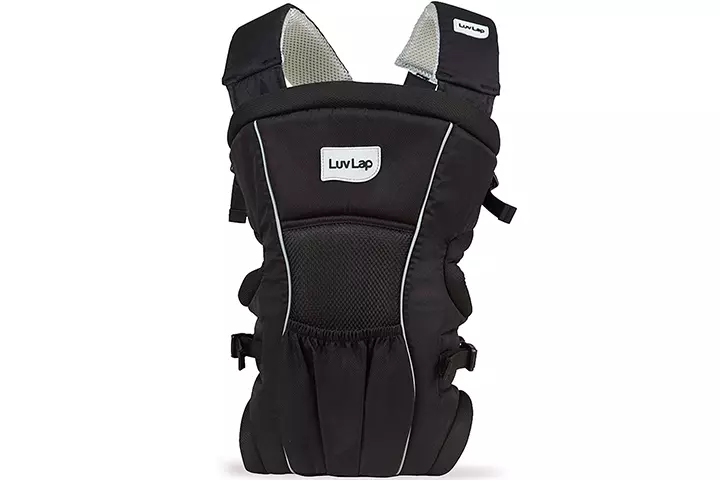 Luvlap Baby Carrier Blossom Black