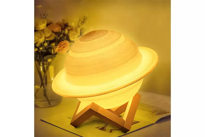 MXRJUWM Saturn Moon Lamp