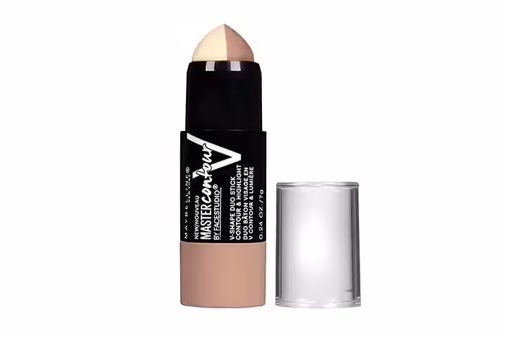 Maybelline New York Makeup Facestudio Master Contour V-Shape Duo Stick, Light Shade Contour Stick, 0.24 oz