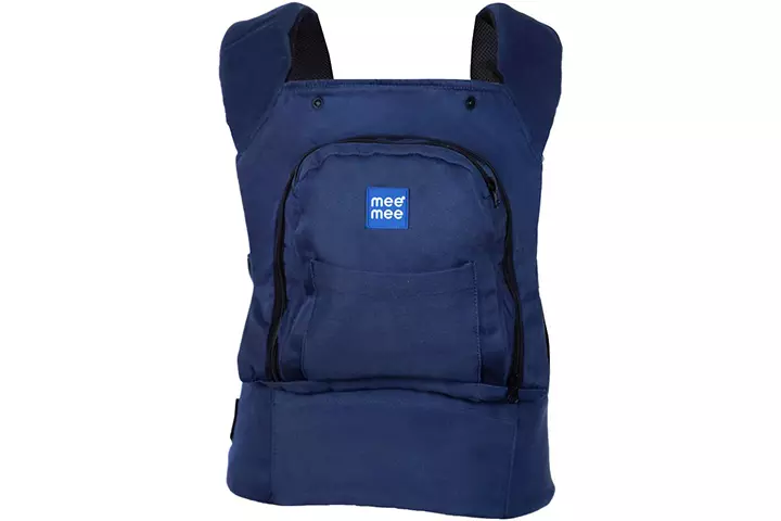 Mee Mee Light Weight Baby Carrier (Lightweight Breathable, Navy Blue)