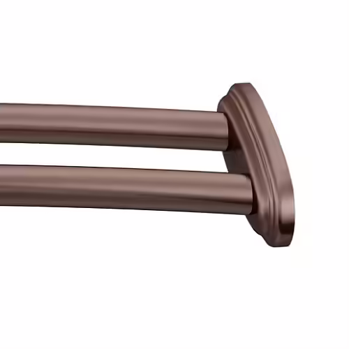 Moen Adjustable Stainless Steel Double Curved Shower Rod