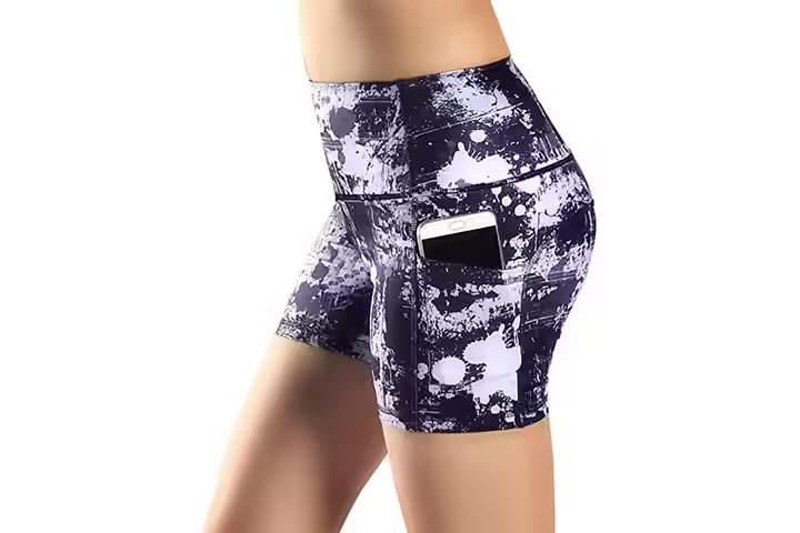 Munvot Women Running Workout Tights Yoga Shorts With Pockets