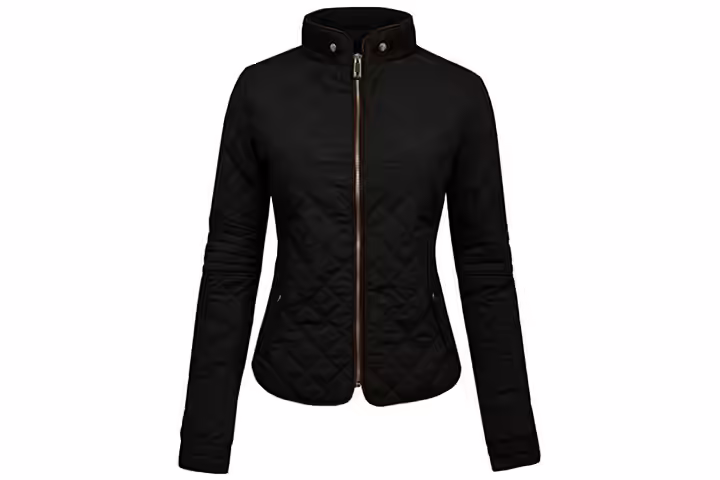 NE PEOPLE Women’s Lightweight Quilted Zip Jacket