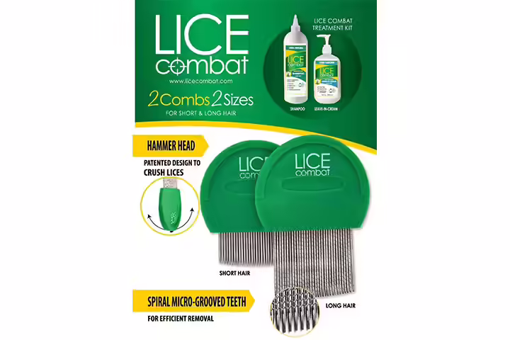 Natulab USA 2 Pack Metal Lice