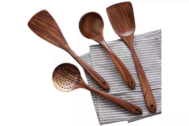 Nayahose Wooden Kitchen Utensils Set