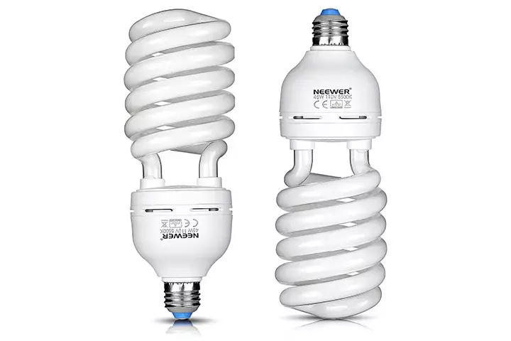 Neewer 45 Watt Spiral CFL Daylight Balanced Light Bulb