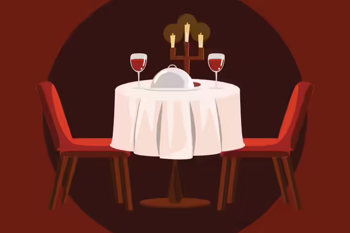 Never have I ever had a romantic candlelit dinner