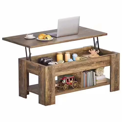 Noblewell Lift Top Coffee Table With Storage Compartment
