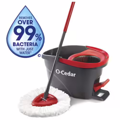 O-Cedar EasyWring Microfiber Spin Mop & Bucket Floor Cleaning System