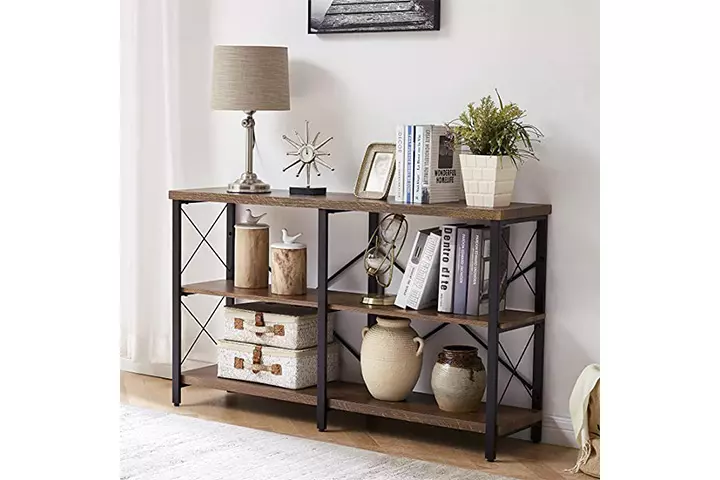 OIAHOMY Industrial Sofa Table