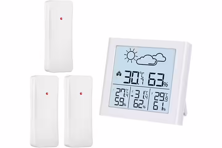 ORIA Weather Forecast Station, Indoor-Outdoor Thermometer