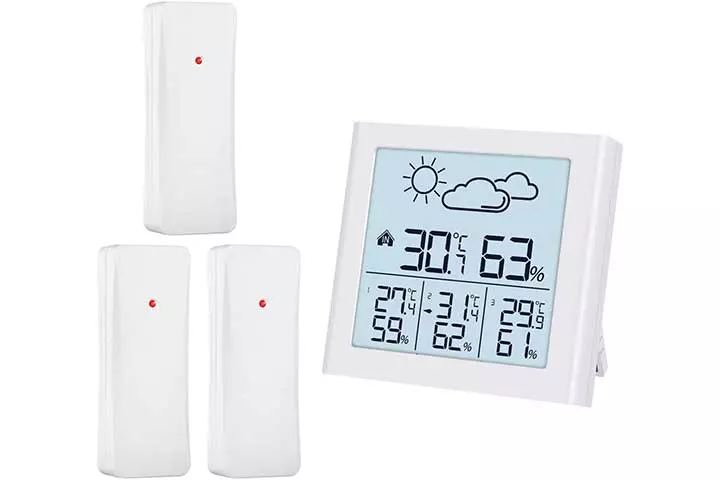 ORIA Weather Forecast Station, Indoor-Outdoor Thermometer 