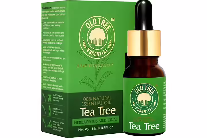 Old Tea Tree Essential Oil For Skin, Hair, And Acne Care