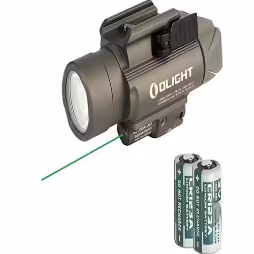 DefendTek Rechargeable Rail Mounted Green Laser Sight Combo