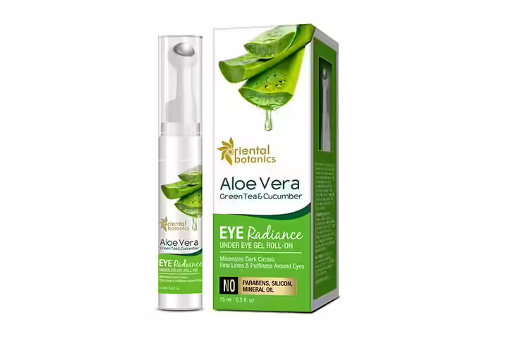 Oriental Botanics Aloe Vera, Green Tea & Cucumber Eye Radiance Under Eye Gel Roll On