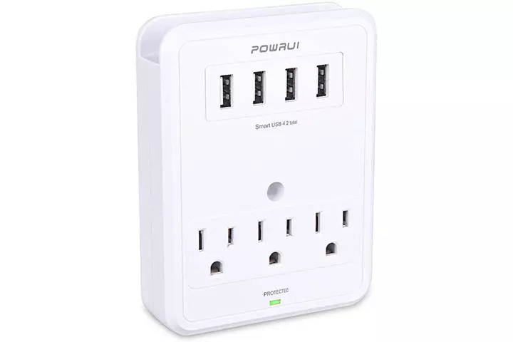 POWRUI USB Wall Outlet Adapter