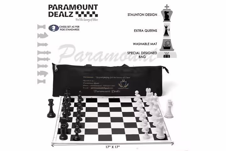 Paramount Professional Vinyl Chess Set