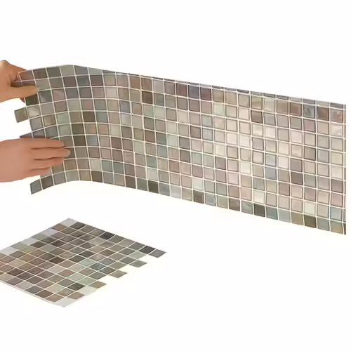 Collections Etc Peel-And-Stick Backsplash Tiles