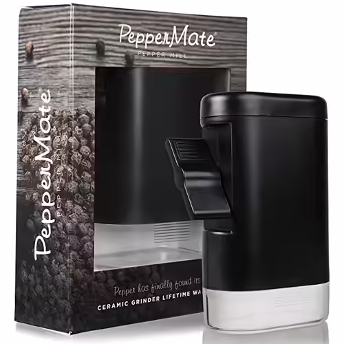 PepperMate Refillable Sea Salt And Pepper Grinder