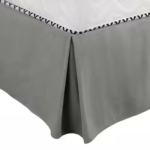 PiccoCasa King Size Pleated Bed Skirt