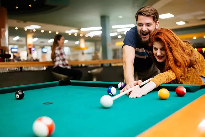 Play pool, date night idea