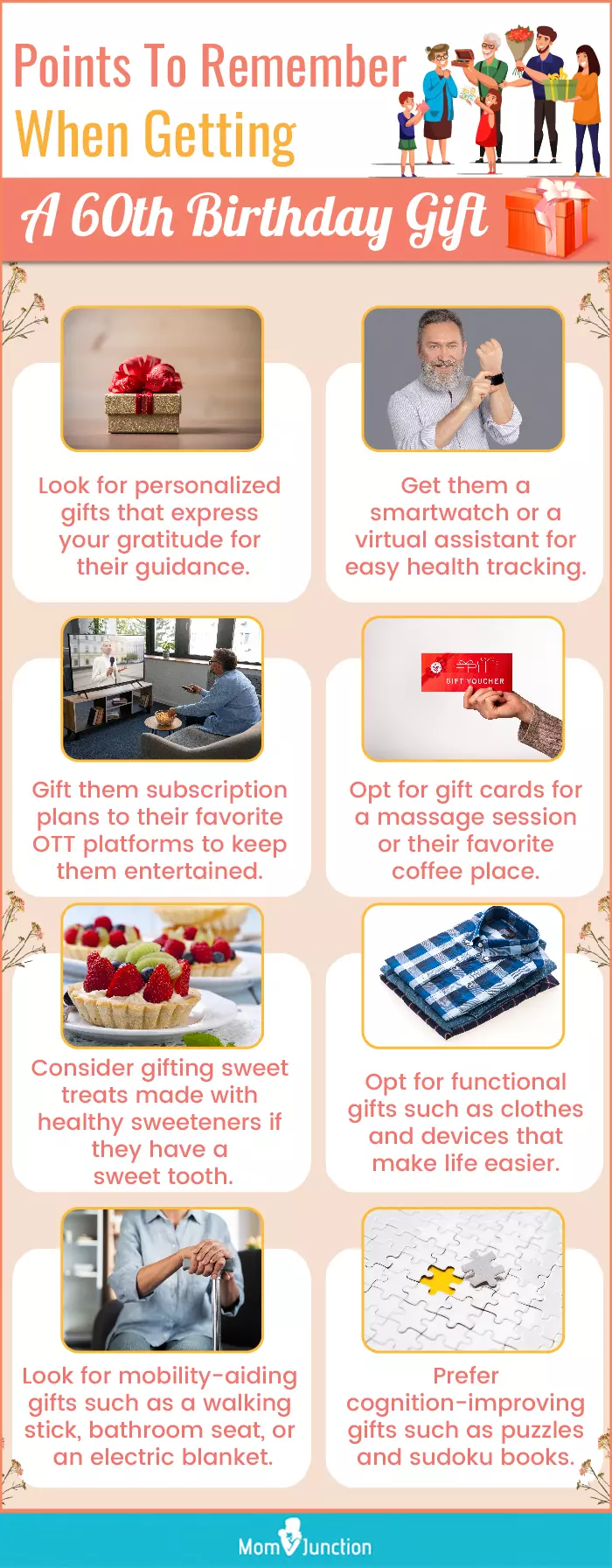 Points To Remember When Getting A 60th Birthday Gift (infographic)