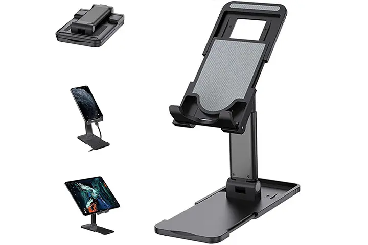 Tarkan Phone Holder For Table, Foldable Universal Mobile & Tablet