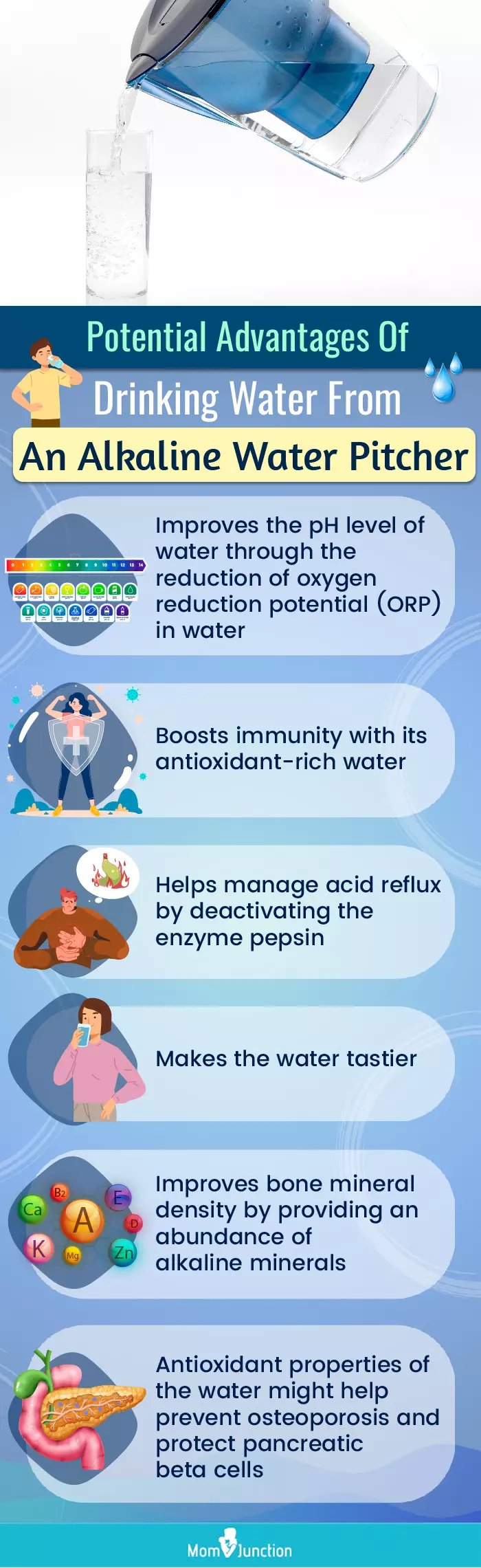 Potential Advantages Of Drinking Water From An Alkaline Water Pitcher (infographic)