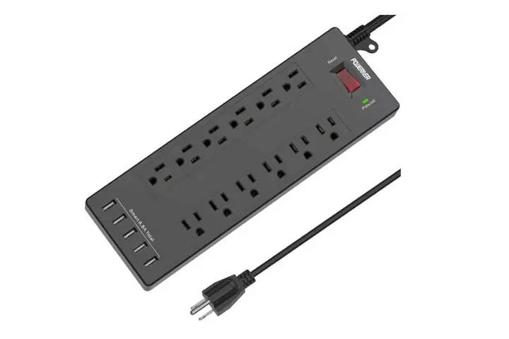 Poweriver Surge Protector Power Strip