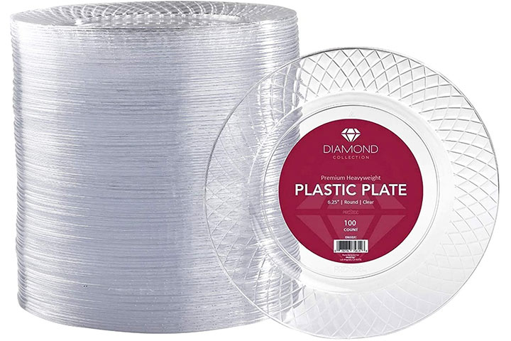 Prestee Clear Plastic Plates