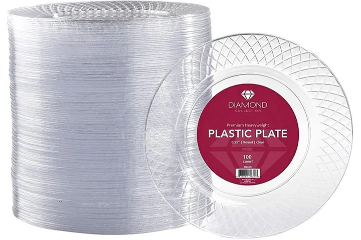 Prestee Clear Plastic Plates