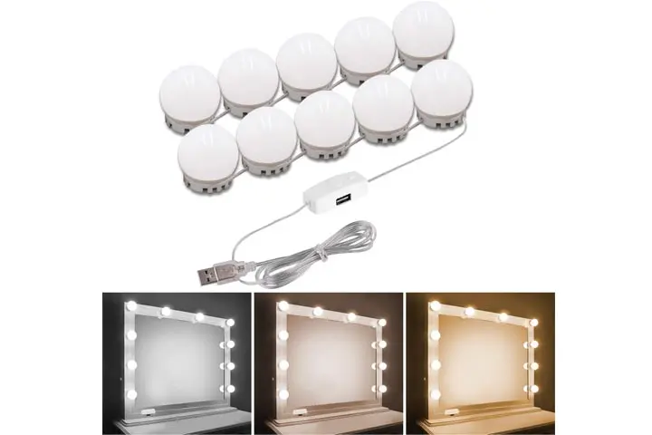 Pretmess Hollywood Style Vanity Mirror Lights Kit