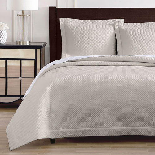 Pure Parima Super Soft Diamond Quilted Coverlet Set