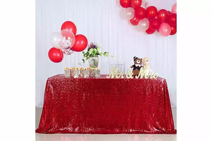 QueenDream Seamless Sequin Tablecloth